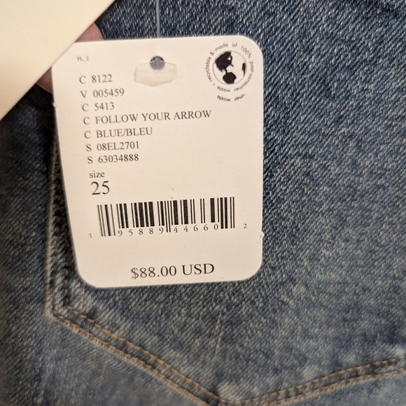 Blank NYC Anthropology The Hoyt high rise mini flare NWT jeans size 25, organic - Picture 6 of 12